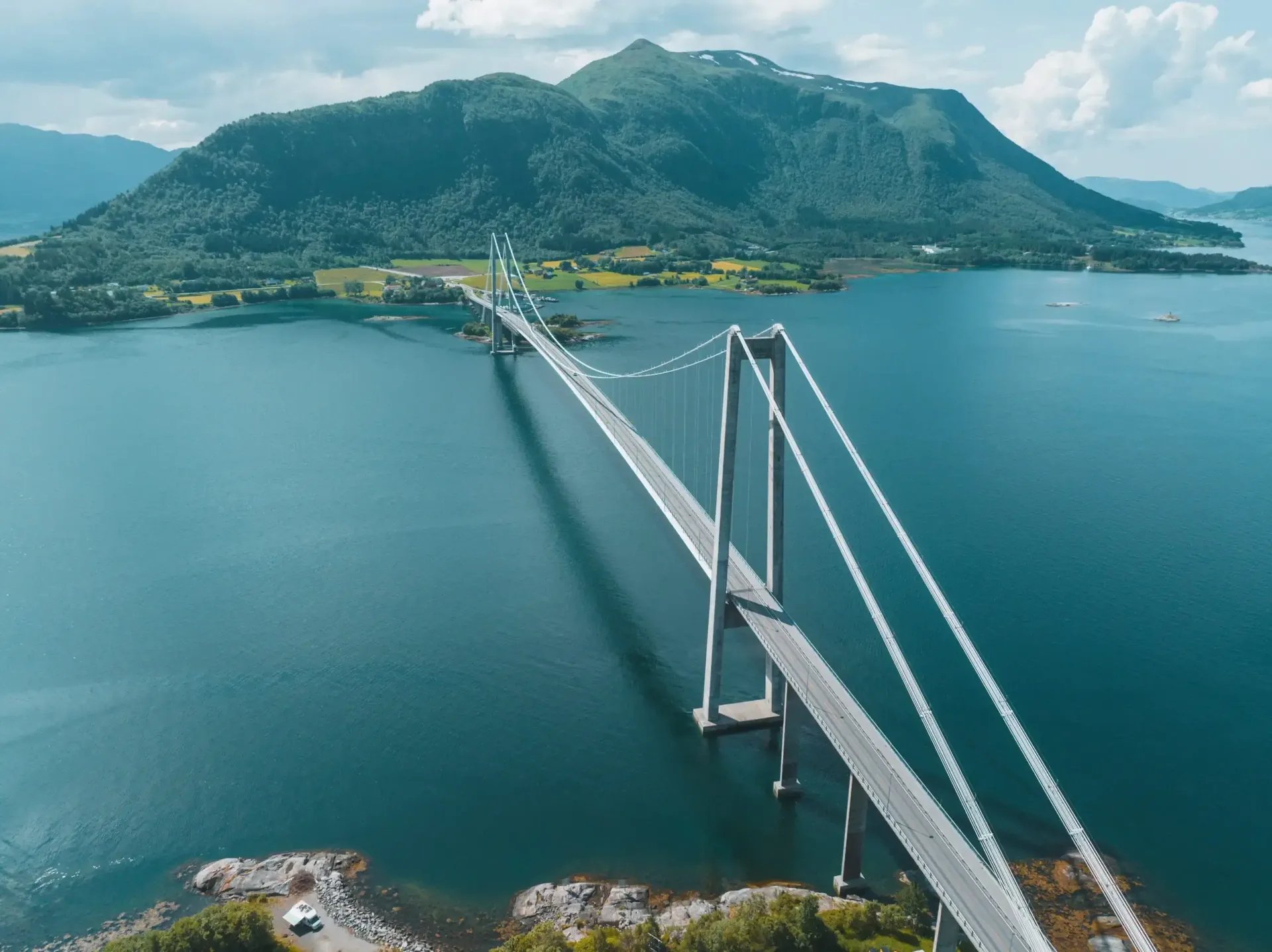 Drohnenfotografie Lofoten Natur Luftperspektive