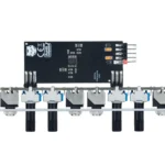 Elektronisches Modul Mit Schaltkreisen Und Anschlüssen, Produktfotografie Für Elektronikkomponenten.